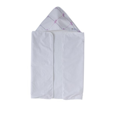 Nicolientje 700684 Kapuzenhandtuch, 65x95 cm, pink