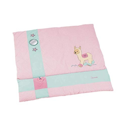 Sterntaler Krabbeldecke Kuschelzoo, Lama Lotte, Alter: ab 0 Monate, Größe: 100 x 100 cm, Rosa/Mint