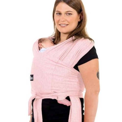 Koala Babycare Tragetuch Baby Neugeborene - Einfach Anzuziehen für Mütter und Väter - Babytrage Multi-Use Bis 9kg - Babytragetuch Rose