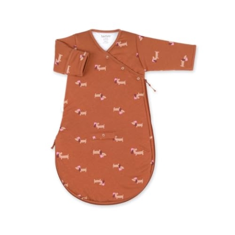 BEMINI Schlafsack Pady jersey + jersey tog 3 Print wouff noisette