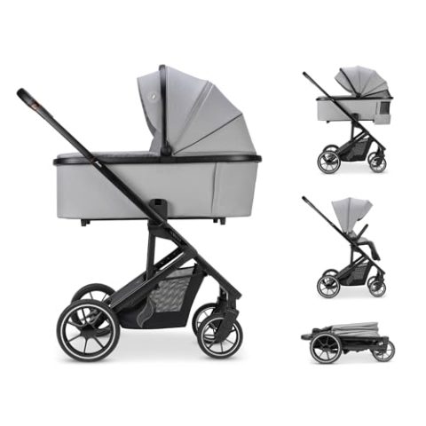 Osann Kombi-Kinderwagen Juntos inkl. Babywanne, Sportsitz, Regenverdeck - Rock