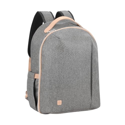 Babymoov Wickelrucksack Le Pyla Smokey - 17l Stauvolumen, 180 Grad Kofferöffnung, wasserabweisend
