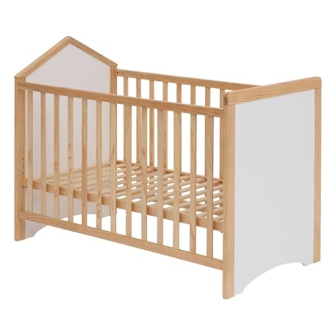 ATMOSPHERA CREATEUR D'INTERIEUR Kinderbett 'Sama' mit Lattenrost aus Holz, 60 x 120 cm