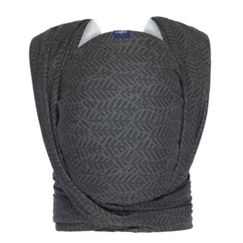 Zaffiro Be Close Blätter design Burgund Multifunktionelle Babytrage N17 8135, graphit grau