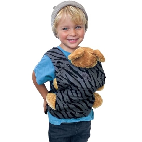 manduca Doll Carrier - Geeignet für Kleinkinder ab 18 Monaten - Puppenzubehör - Puppentrage aus Bio-Baumwolle für Babypuppen und Kuscheltiere