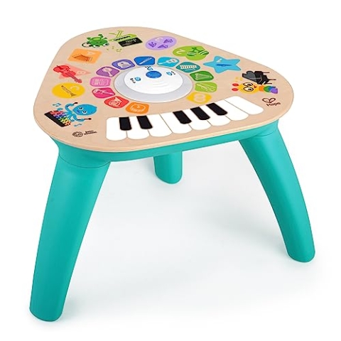 Baby Einstein, Hape, Clever Composer Tune Table Magic Touch Spieltisch, 22 Musikinstrumente, Elektronische Musikalisches Spielzeug aus Holz, Musikwürfel & Sensorisches Spielzeug, Kinder ab 6 Monaten