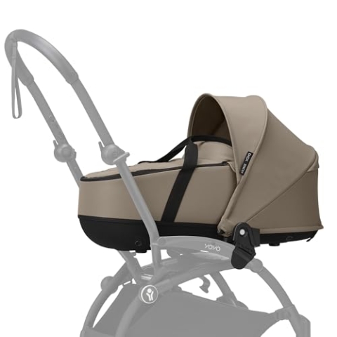 Stokke YOYO Liegewanne, Taupe - Für Babys bis 6 Monate oder 9 kg - Enthält halbharte Schale, Doppelmatratze und Fußabdeckung - Erfordert YOYO-Rahmen (separat erhältlich)