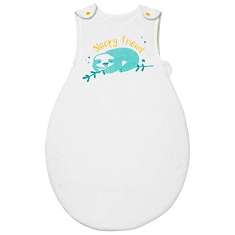 BabyCalin BBC401917 Bio Faultier Schlafsack, 65cm, mehrfarbig, 1 Stück