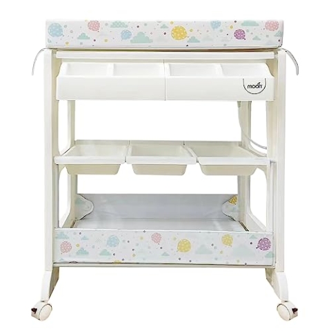 Moon™ Bath & Care - Verschoningstafel - Babybadje - Verzorgingstafel Alles in Een - Luiertafel - Flying Rabbits