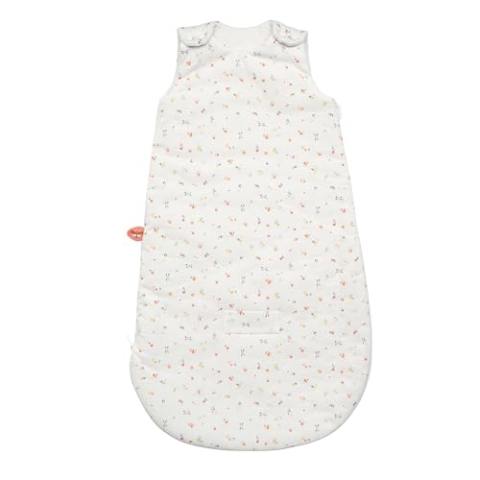 Nattou Babyschlafsack für Herbst und Winter, Aus Baumwolle, TOG 2, Ca. 70 cm, 0-6 Monate, Mila, Zoë und Lana, Weiß