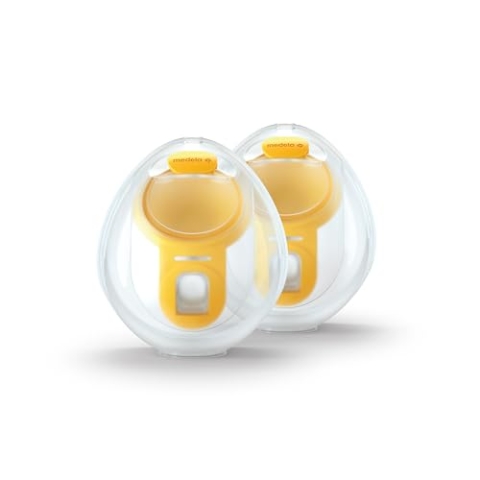 Medela Hands-Free Doppelpumpset – Kompatibel mit Freestyle Flex und Swing Maxi Elektrische Milchpumpen – 1 Set mit 2 Cups
