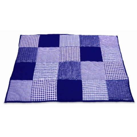 TAFTAN BX -193 100% Baumwolle Karierter Patchwork Krabbeldecke, 100 x 80 cm, in 10 farben verfügbar