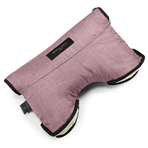Kinderwagen-Muff aus Lammfell von WERNER CHRIST BABY - MOFFY ist der ideale Handwärmer für Buggys aus medizinischem Fell, einfache Handhabung, Handmuff in Rosé (rosa)