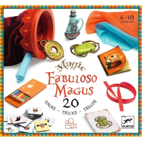 Djeco Zaubertricks Fabuloso Magus | Zauberkasten für Kinder ab 6 Jahren | für Jungen und Mädchen | mit 20 Zaubertricks