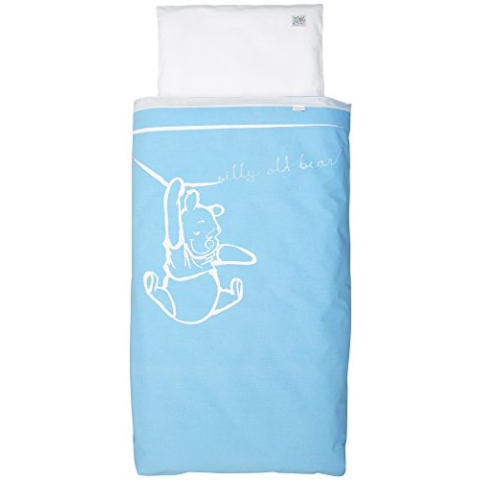 Anel Bettüberzug und Kissenüberzug Silly Pooh blue