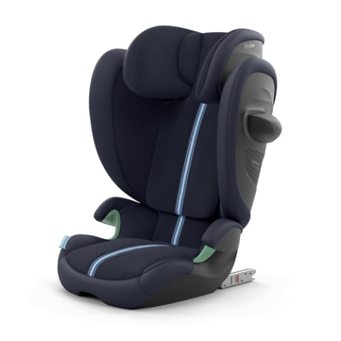 CYBEX Gold Kinder-Autositz Solution G2 Plus, Ab ca. 3 bis 12 Jahre (100 - 150 cm), Max. 50 kg, Für Autos mit und ohne ISOFIX, Ocean Blue (Blau)
