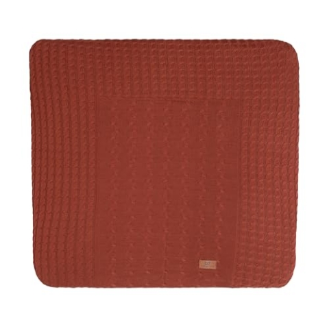 Baby's Only - Baby Wickelauflagenbezug Cable - Strickbezug für Wickelunterlage - Aus Baumwolle - 75x85 cm - Brique