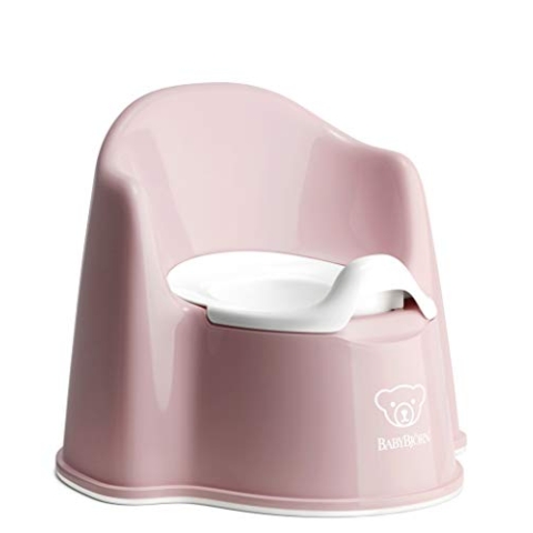 BabyBjörn Topfstuhl, Blassrosa/Weiß