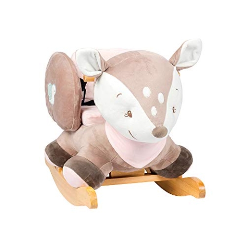 Nattou Schaukeltier Reh Fanny, 10 - 36 Monate, 60 x 39 x 50 cm, Beige/Rosa