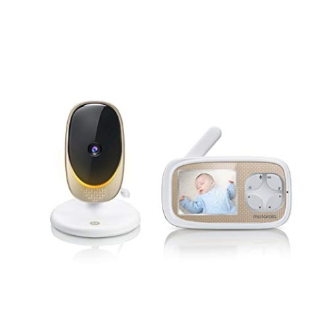 Motorola Nursery Comfort 40 Babyphone mit Video-Anschluss, 2,8 Zoll Display, Infrarot-Nachtsicht, bidirektionale Kommunikation