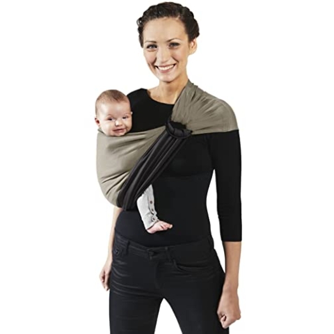 Je Porte Mon Bébé Tragetuch ohne Schleife, Anthrazit/Iris