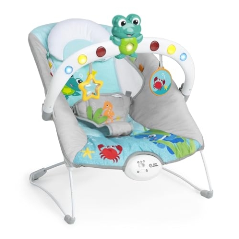 Baby Einstein, Ocean Explorers Musikalische Babywippe Babyschaukel, Kick to It Neptune, Unisex, fr Kinder von 0-6 Monaten bis zu 9kg