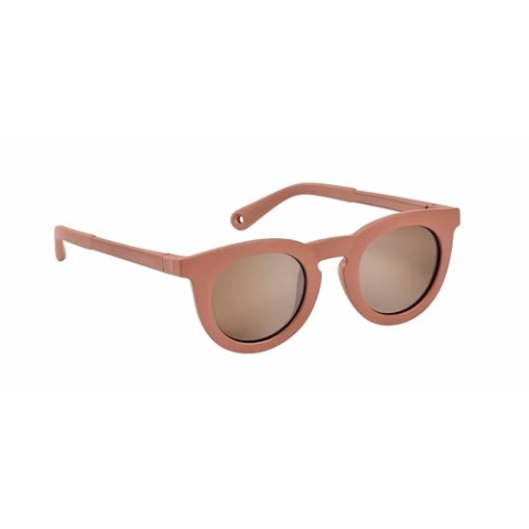 BÉABA, Kindersonnenbrillen 4-6 Jahre, 100% UV-Schutz - CAT 3, Seitenschutz, optimaler Tragekomfort, 360° verstellbare Bügel, an die Sehstärke anpassbar, Retro Kollektion, Sunshine Terracotta