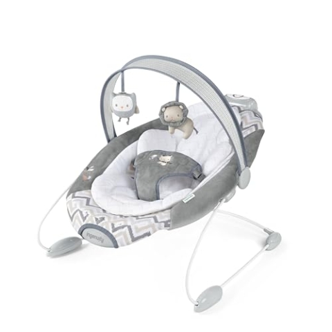 Ingenuity, automatische Babywippe Babyschaukel, Braden mit 2 Schaukelgeschwindigkeiten, mehr als 12 Melodien, abnehmbarem Spielzeugbügel, maschinenwaschbarem Sitzkissen und mehr