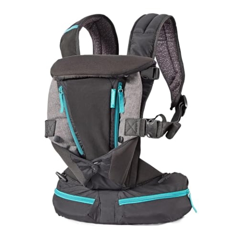 INFANTINO Carry On Carrier - Ergonomic, expandable, face-in and face-out, front and back carry for newborns and older babies 8-32 lbs / 3.6-14 kg