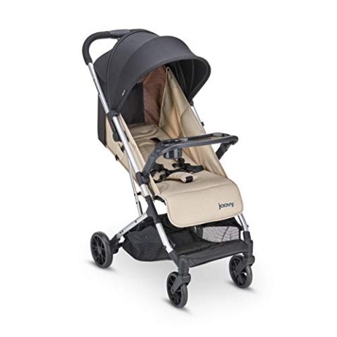 Joovy Kooper Kinderwagen, Leichter Kinderwagen, kompakt zusammenklappbar mit Ablage, Beige, 8228