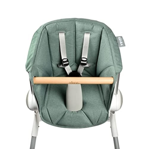 Béaba, Kissen für Baby-Hochstuhl, Up and Down Hochstuhl-kompatibel, Ergonomisch, Ultrakomfortabel, Praktisch, Pflegeleicht, Grün