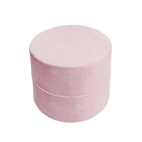 MISIOO Rund Pouf für Kinder - Sitzsack Kinder - Kinderzimmer Möbel – Samt Pouf aus Schaumstoff – Kindermöbel - Leicht zu Waschen – Licht und Elegant - 40 x 40 x 30 cm - Lila