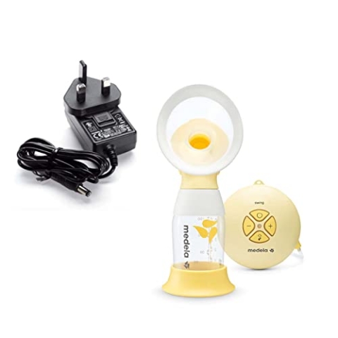 Medela Swing Flex Elektrische Einzelmilchpumpe – kompaktes Design, mit PersonalFit Flex Shields und Medela 2-Phasen-Expression-Technologie