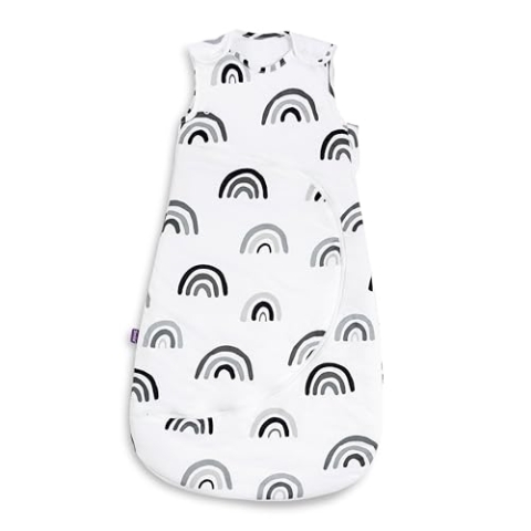 Snuz Unisex Baby Sw007 SnuzPouch 0-6m Sleeping Bag 1.0 Tog - Mustard Rainbow (1er Pack)