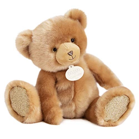 Doudou et Compagnie - DC3575 Teddybär mit Pailletten, 80 cm, Beige