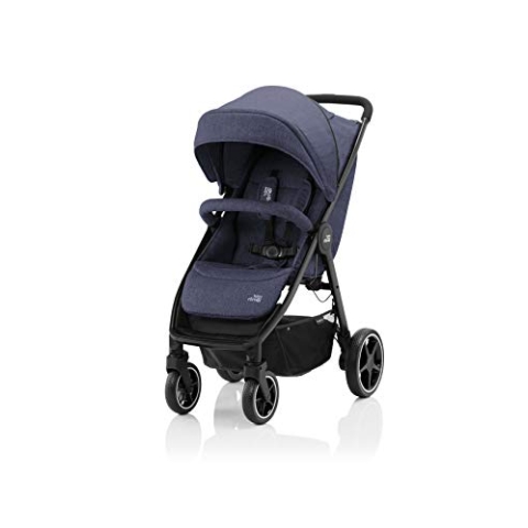 BRITAX RÖMER Buggy B-AGILE M, Ein-Hand-Faltmechanismus und kompakte Größe, von Geburt bis 4 Jahre (bis 22kg), Navy Ink