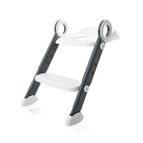 Babyjem Toilettenleiter für Kinder Kindertoilette für Jungen und Mädchen Toilettensitz Kinder mit Treppe Toilettenaufsatz Klositz, Weiß