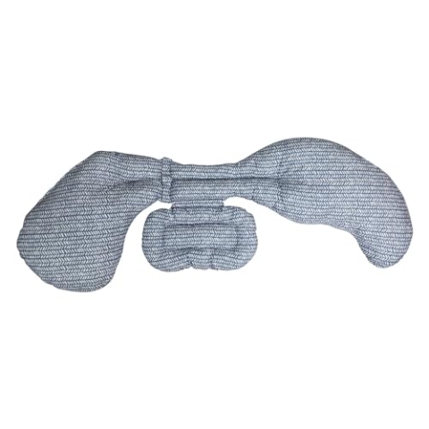 Boppy Modular Total Body Support, Komfortables Kissen, stützt den Körper, fördert die Seitenlage, 3 Teile für jeden Bedarf, maschinenwaschbar, blau
