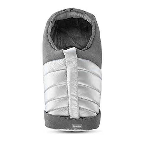 Inglesina Thermischer Winterfußsack für Kinderwagen, Silber (Cyber Silver), Wasserdichtes Gewebe, Warmes Weiches Innenfutter, 47 x 95 cm