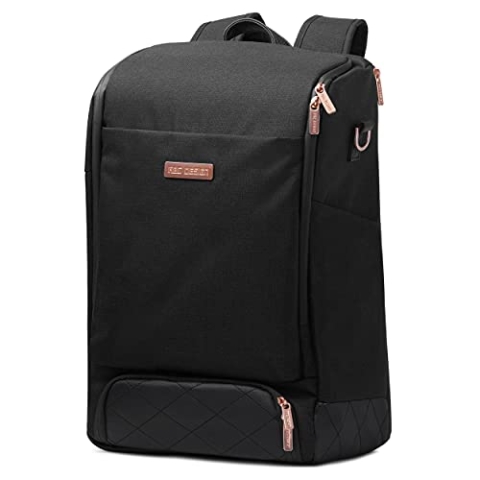 ABC Design Wickeltasche Tour Diamond Edition – 2in1 Baby Wickelrucksack & Wickeltasche – geräumige Babytasche mit hygienischer Wickelunterlage & Flaschenhalter – Farbe: rose gold