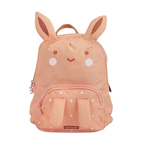 Miniland Ecothermibag Kid Bunny. Kinder-Isoliertasche für Kindergarten, Ausflüge und Picknicks, aus recyceltem Textil