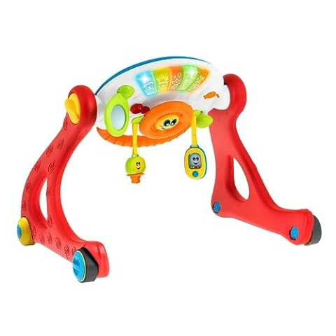 Chicco Grow and Walk 4in1 Baby Aktivitäts Spielzeug und Lauflernhilfe, Lernspielzeug mit manuellen Aktivitäten, Lichtern und Geräuschen, Abnehmbares Elektronisches Panel - Baby Spielzeug 3-36 Monate