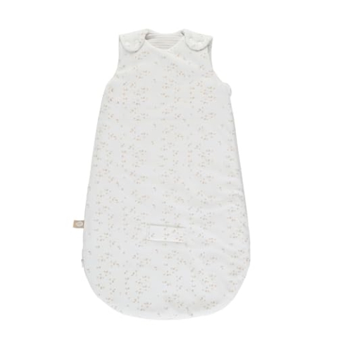 Nattou Babyschlafsack für Winter und Übergangszeiten, Aus Baumwolle und Polyester, Ca. 70 cm, 0-6 Monate, Flo, Oli & Ernest, Weiß