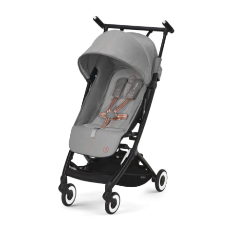 CYBEX Gold Kinderwagen Libelle mit One-Pull Harness, Von ca. 6 Monaten bis ca. 4 Jahre (max. 22 kg), Ultraleicht (nur 6 kg), Lava Grey (Grau)