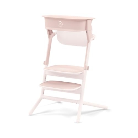 CYBEX Gold LEMO Training Tower Set, Zur Umwandlung des Hochsitzes LEMO in einen Lernturm, 1-5 Jahre (bis zu 25 kg), Inkl. 2 rutschfesten Silikonmatten für Sitzfläche und Fußstütze, Pearl Pink