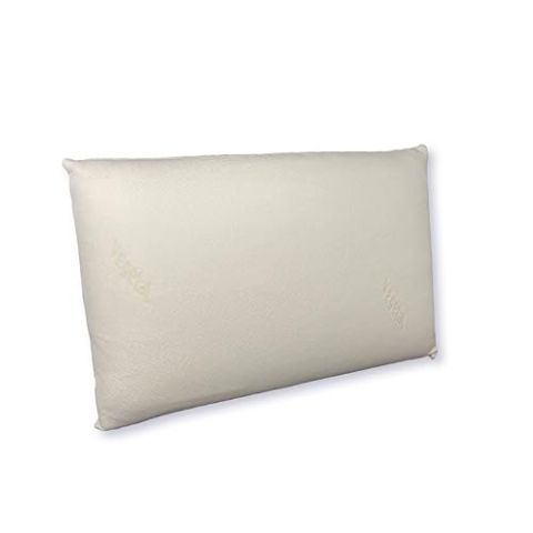 DODO Kopfkissen, ergonomisch, pflanzlich, 45 x 70 cm, Memory-Form, rechteckig, Füllung 100% MDF, Unterseite aus Baumwolle, Bezug aus Polyester – Rizinusöl