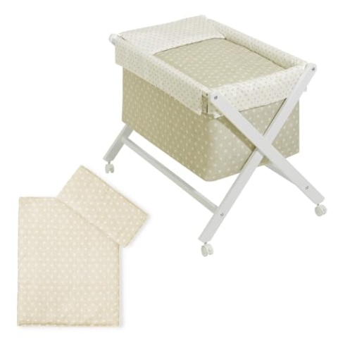 Interbaby 90042-05 Babywiege Modell Star, beige, 8.06 kg