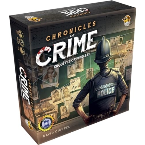 Lucky Duck Games - Chronicles of Crime – Basisbox | französische Version | Brettspiel | Gesellschaftsspiel | ab 12 Jahren | 1 bis 4 Spieler | 60-90 Minuten | kooperatives Spiel