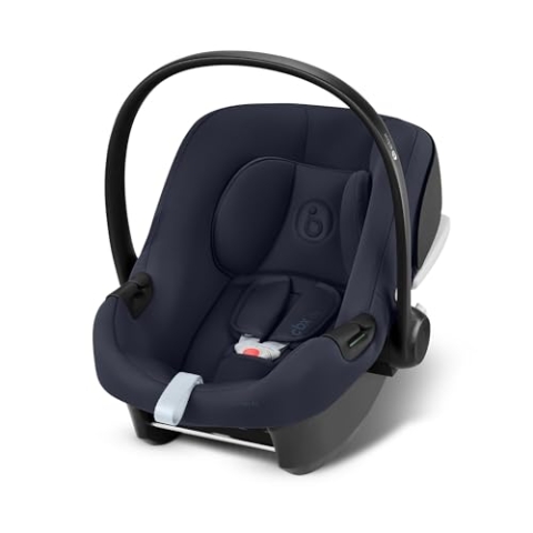 CBX by CYBEX Babyschale Aton B2 i-Size mit Base One, Inkl. ISOFIX-Basis und Neugeboreneneinlage, SensorSafe kompatibel, Ab Geburt bis ca. 24 Monate, Max. 13 kg, Blau