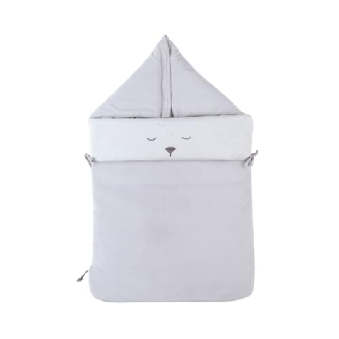 NOUKIE'S - Babyschlafsack Kendi aus Veloudoux - Hellgrau